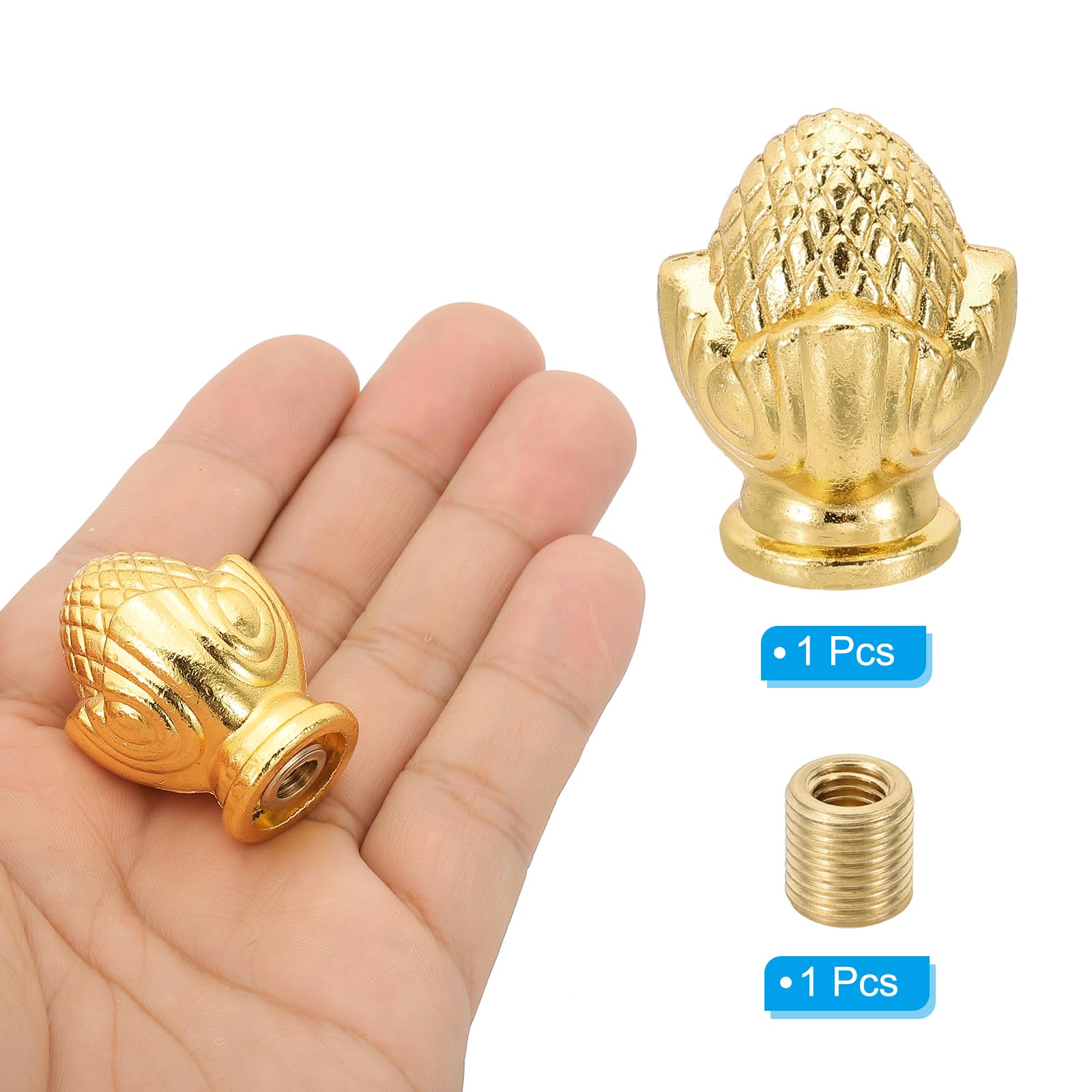 PATIKIL 36 x 28mm Lamp Finials Caps Knob - Image 3