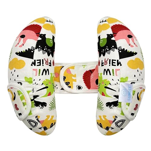 Soporte para el cuello de la cabeza del asiento del automóvil para bebé, inserto de seguridad ajustable para cochecito de bebé, cojín para