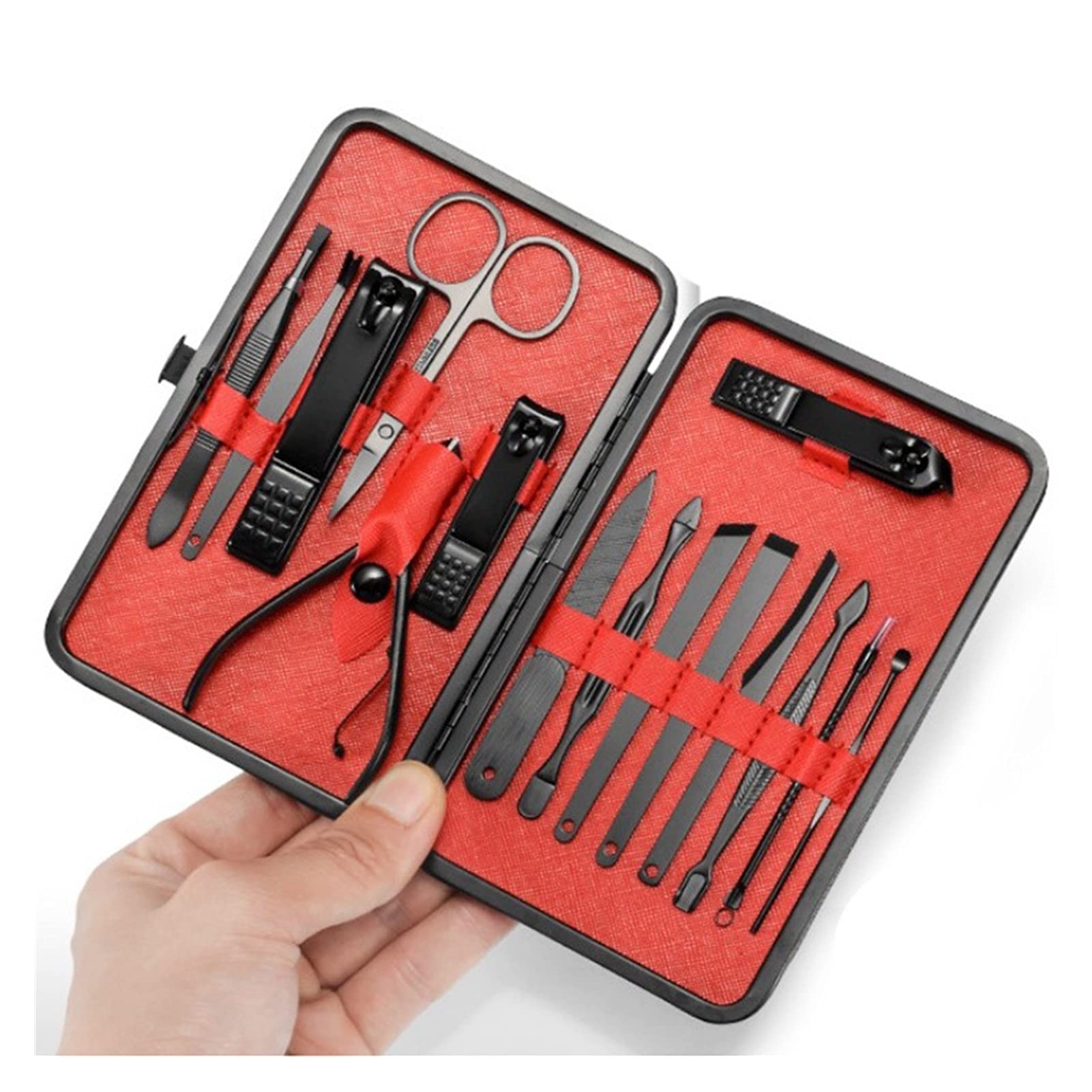 zestaw do manicure, Frezy do manicure Czarne 15 szt. Kombinacja 7 szt. Frez do manicure Narzędzia Akcesoria (Kolor: 7 frezów do manicure) (Material : 15 Manicure Cutter)