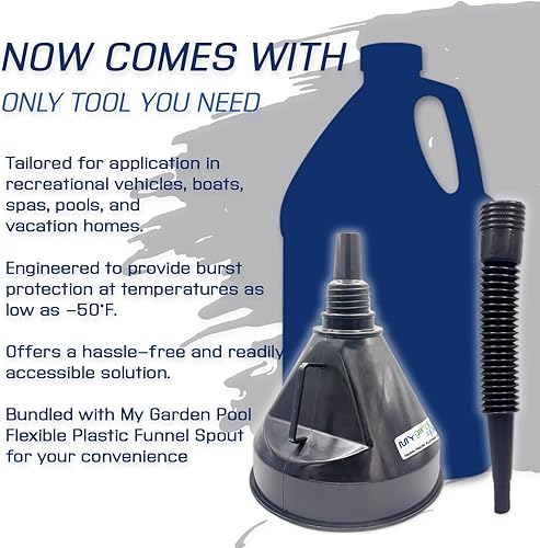 Miniatura 5 de My Garden Pool Rain-X - Deshielo de 30 grados, paquete de dos, 2 x 1 galón, color morado, resistente para máxima visibilidad, boquilla de embudo de