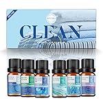 Wecona Essential Oils for Laundry - 100% Pure Essential Oils for Diffusers for Home,6x10ml(Clean)- Aromatherapy Oils for Humidifiers,Wool Dryer Balls,Clean Linen