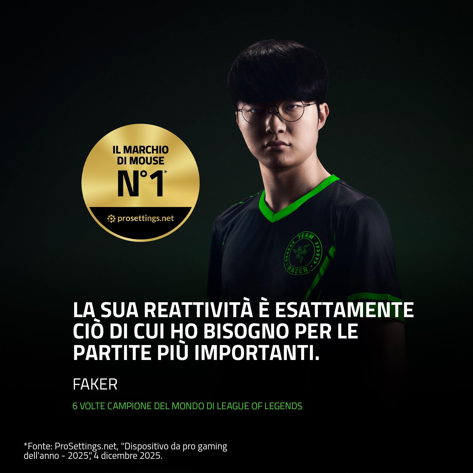 Razer Viper V4 Pro - Mouse da gaming wireless simmetrico per eSport - Ultraleggero 49 g - HyperSpeed Gen-2 polling a 8 KHz - Sensore Focus Pro 50K - Rotella di scorrimento ottica - PC/Mac | Nero