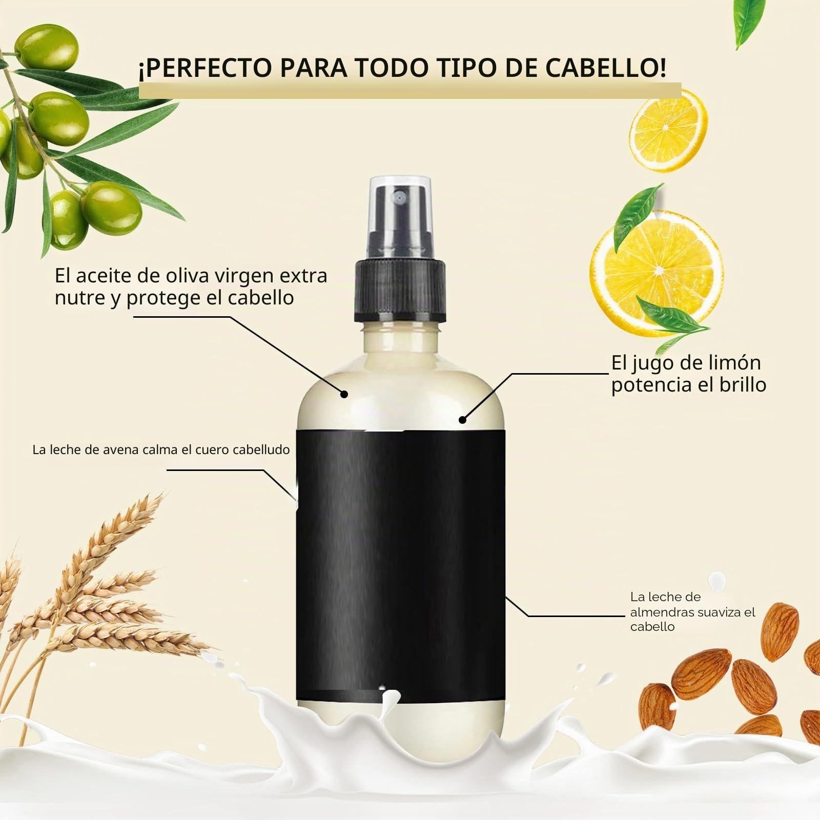 Acondicionador Super Milk para cabello liso 100 ml Para todo tipo de