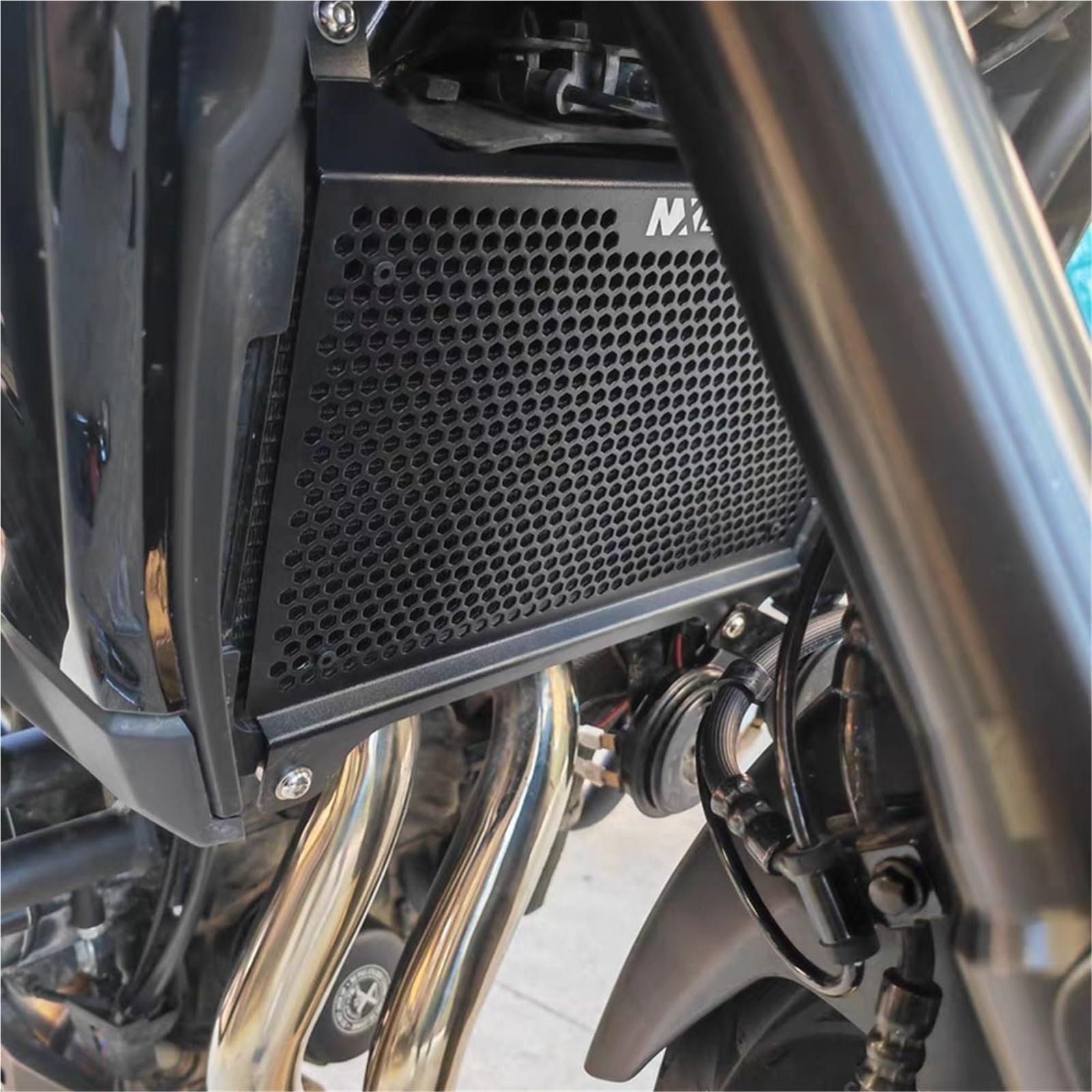 Protector De Protección Cubierta Rejilla Radiador Motocicleta para Honda NX500 NX400 2023 2024 2025(Black-NX500)