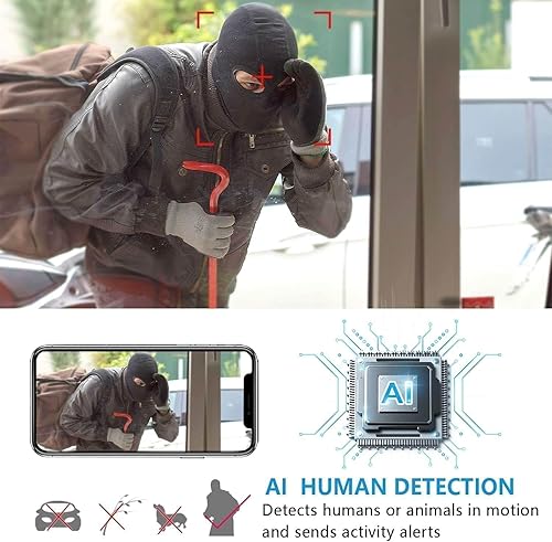 Miniatura 5 de Cámara WiFi inalámbrica más pequeña, cámara remota inalámbrica espía, cámara de seguridad WiFi 1080P, cámara IP portátil con visión nocturna,