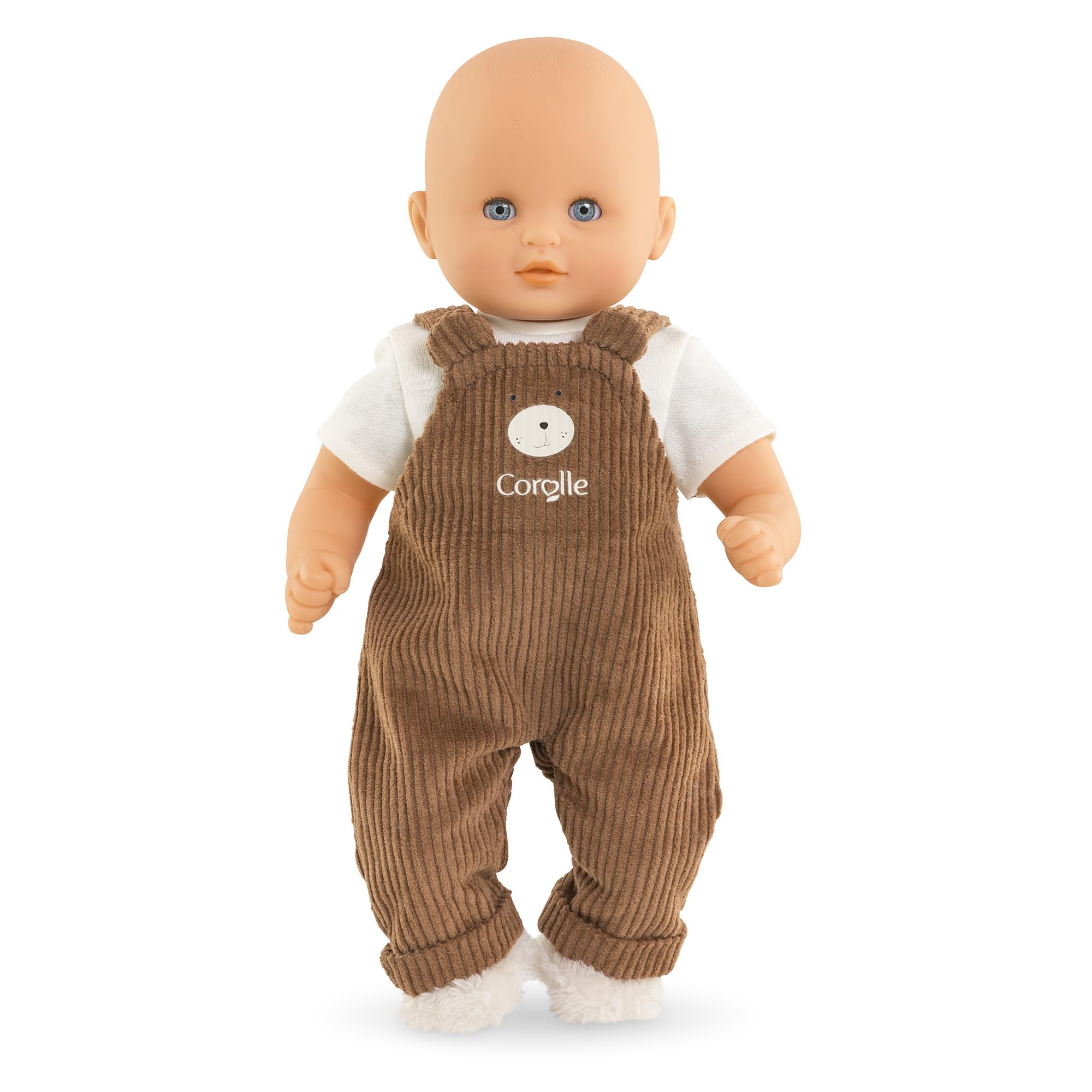 Corolle - Salopette Ours & T-Shirt Petit Explorateur, Vêtement Poupon 30cm, dès 18 mois, 9000111280