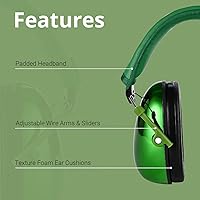 Vista 4 de Edición de 130 piedras preciosas, orejeras de protección auditiva para niños, talla única para niños de 3 a 16 años