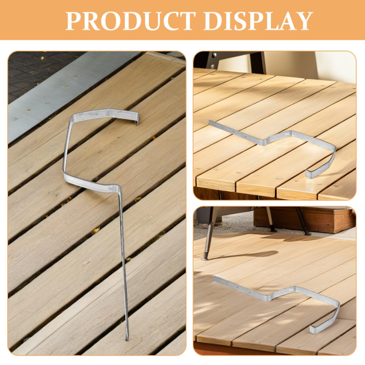 Zerodeko Soportes para Canalones de 200 Mm, Juego de 6 Unidades, Soporte Metálico Resistente para Techo, Rejilla para Canaletas de Lluvia, Colgador de Techo para Bajante de Agua, Uso