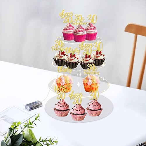 Vista 244 de 30 piezas de decoración negra para cupcakes de cumpleaños número 15 con purpurina de quince Hello 15 para cupcakes Mis membrillo a 15 años