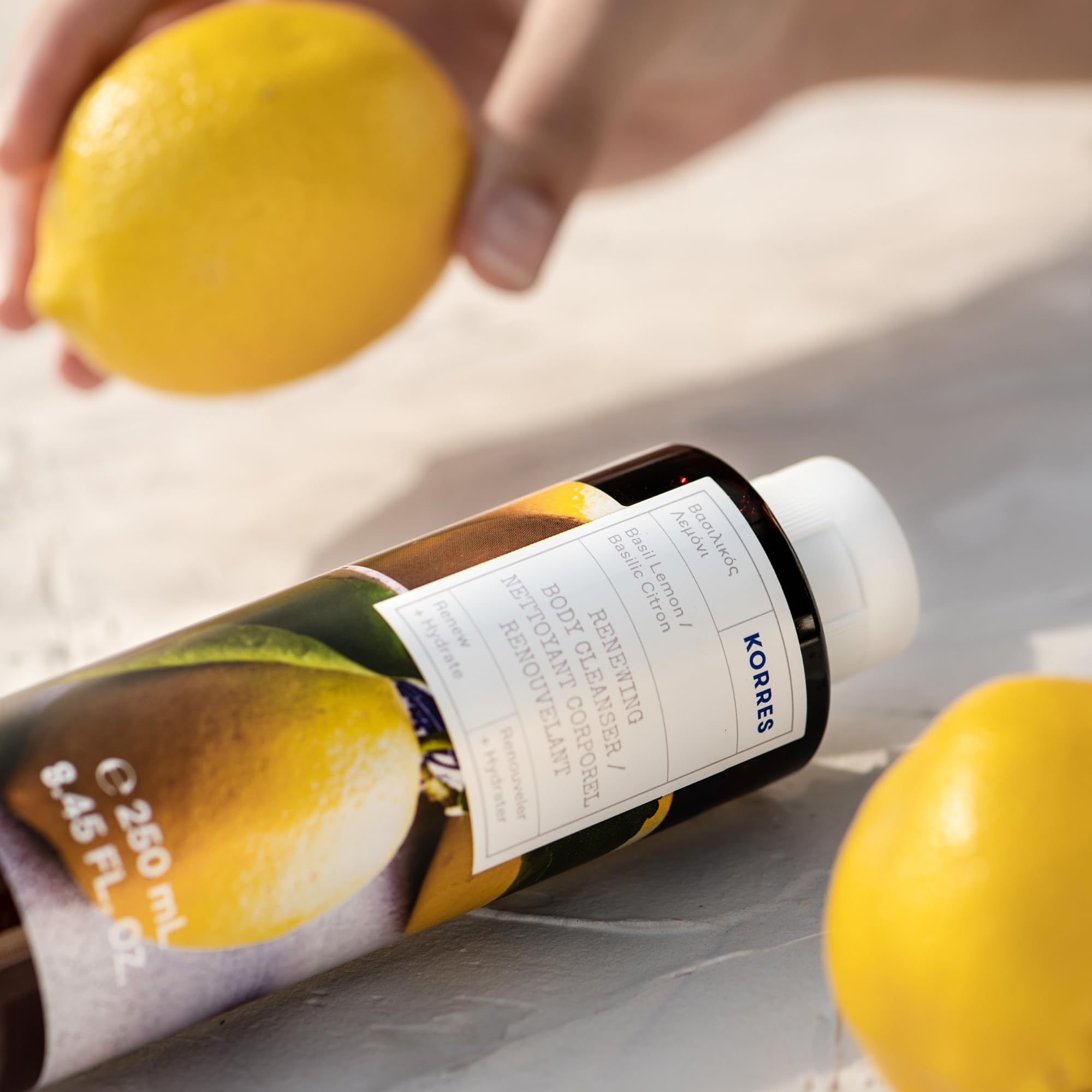 Korres Basil Lemon Duş Jeli - Vücut Temizleyici 250ml Renksiz BEDENSIZ