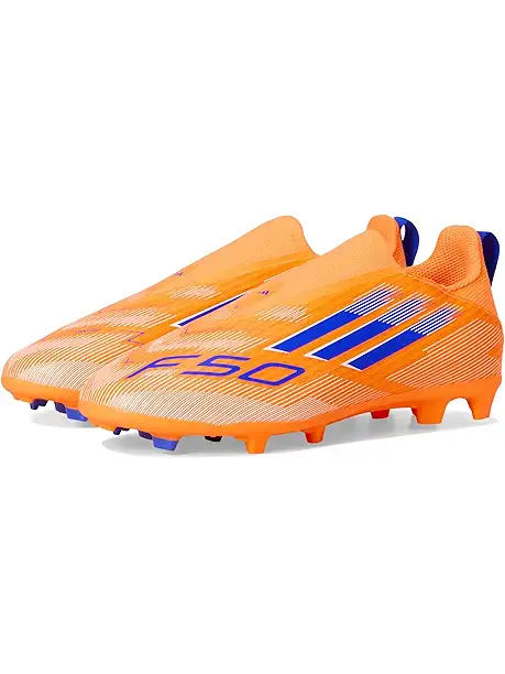 Детские кроссовки adidas Kids F50 League Laceless Firm Ground Cleats (Little Kid/Big Kid)