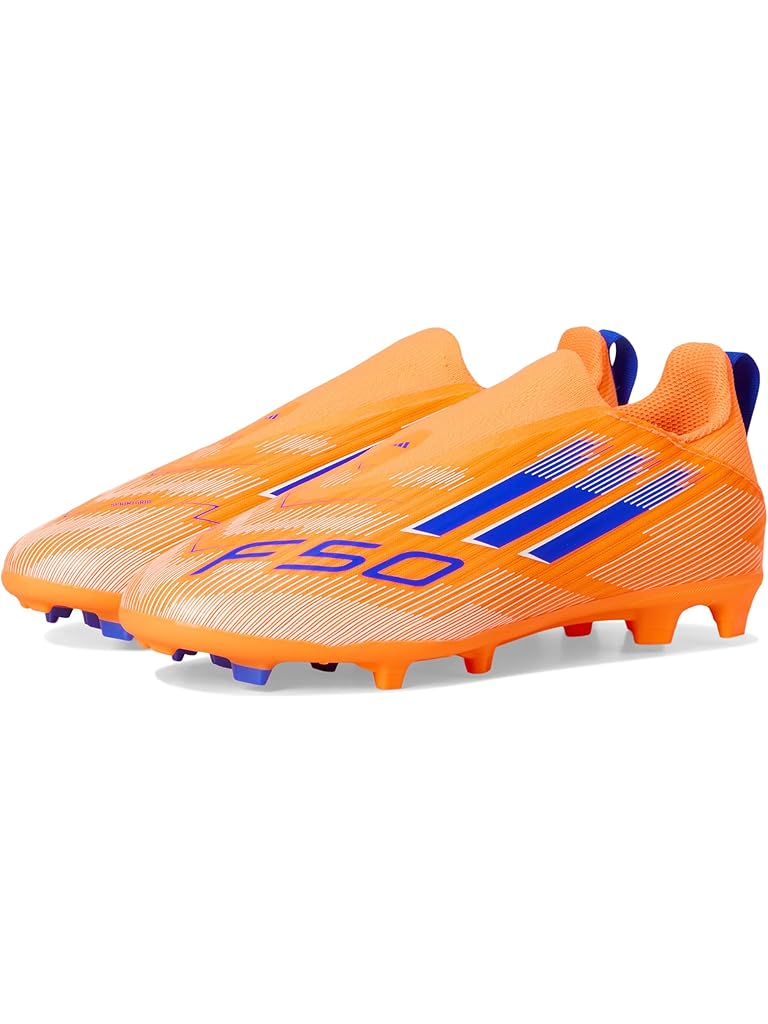 Orange adidas F50 League Laceless Firm Ground Cleats (Little Kid/Big Kid)