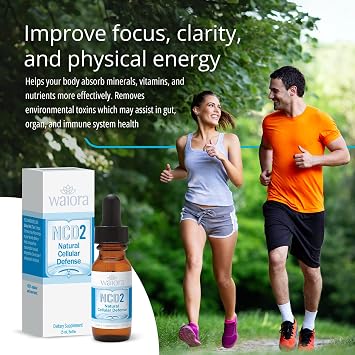 NCD2 Liquid Mineral Supplement, Advanced Cellular Support Formula, Daily Digestive & Detox, Immune, pH Balance, Cleansing; Easy-to-Use Drops (One .5 oz Bottle, 90 serv.) by Waiora