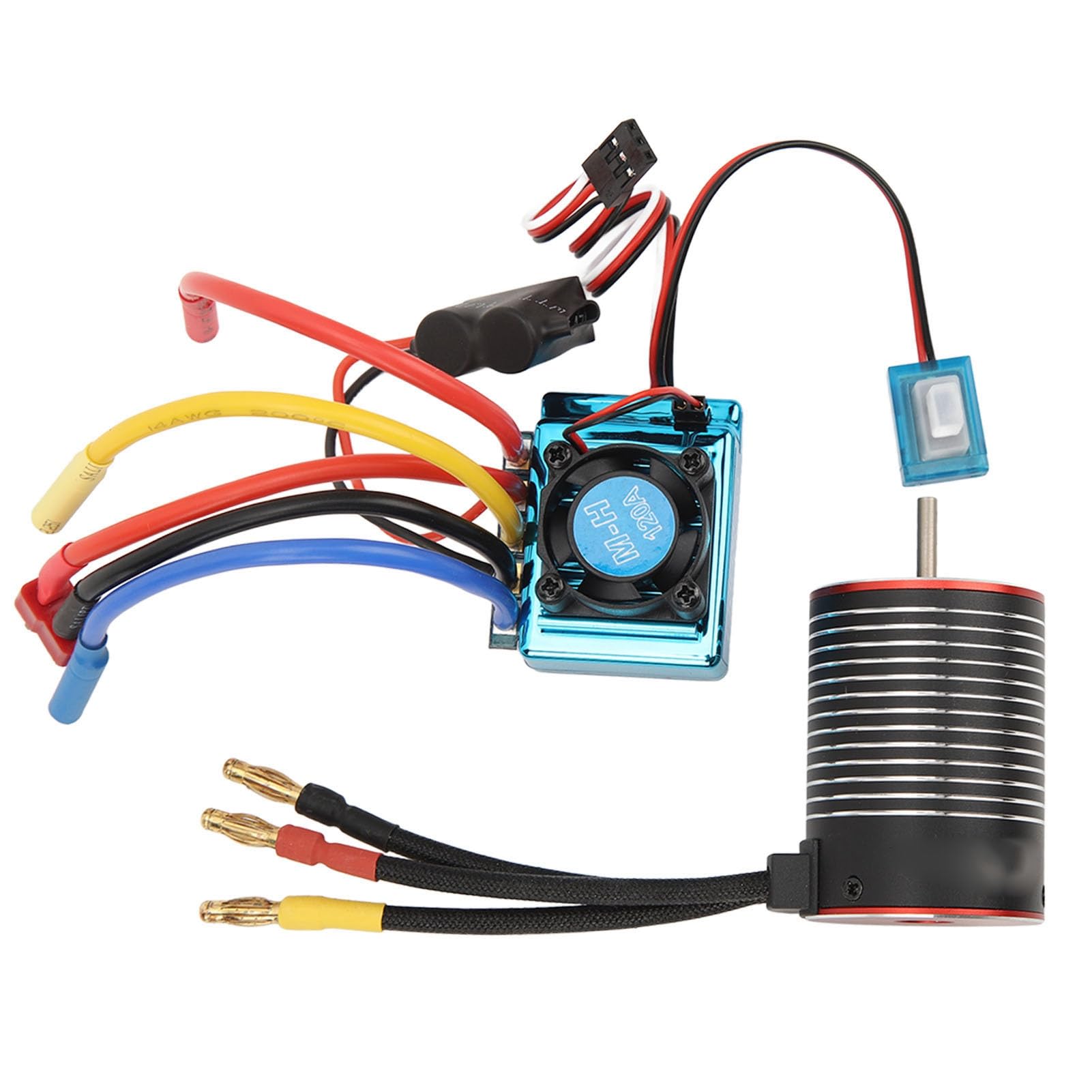 Sorandy RC Brushless Motor ESC Set, 120A Waterproof Design (3600KV) | Wysoki moment obrotowy, regulowana prędkość, poprawiona wydajność, kompatybilność z modelami RC