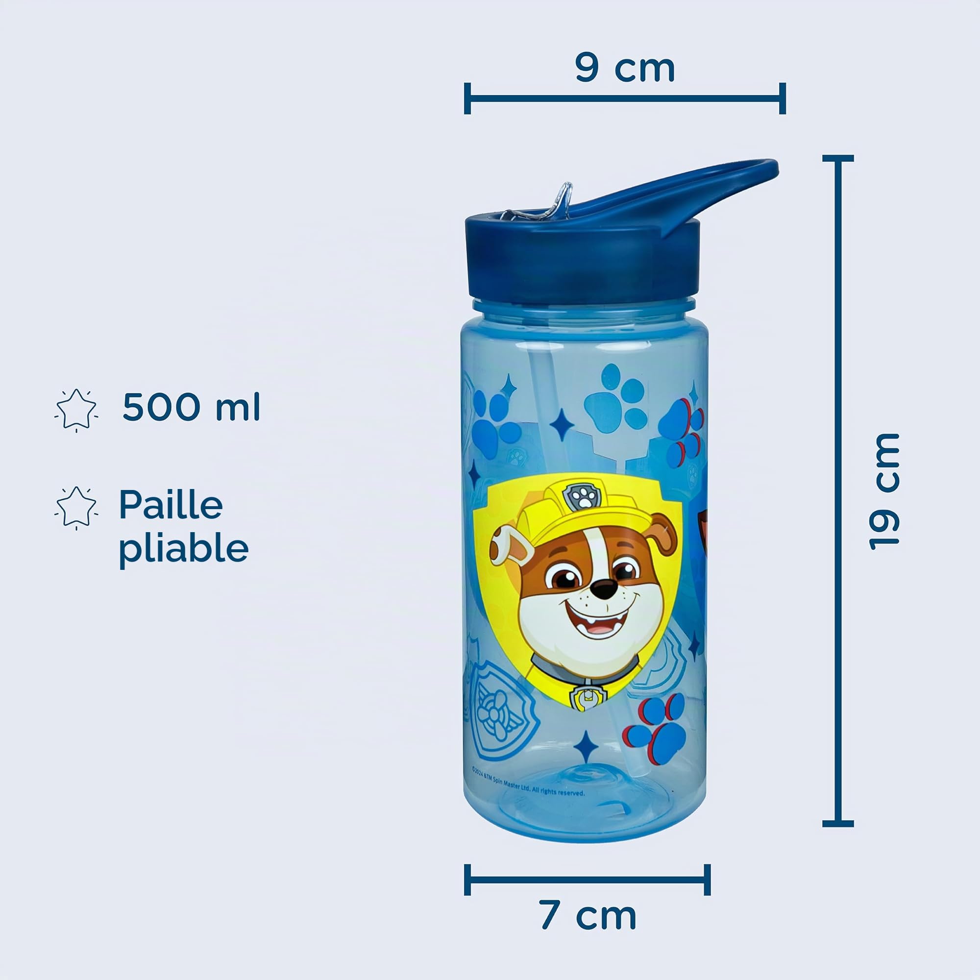 Scooli - Paw Patrol Set de vaisselle pour enfants - Set composé d'une boîte à pain et d'une gourde - pour enfants à partir de 4 ans - en plastique - sans BPA