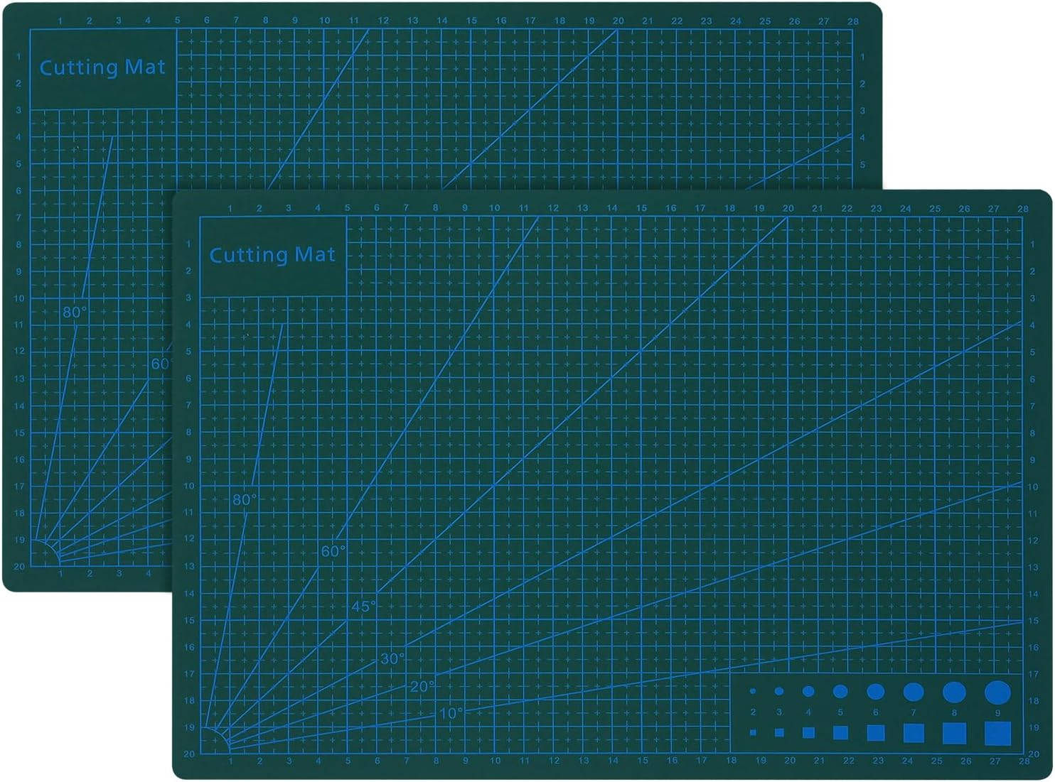 BOSADA Cutting Mat Self Healing,2 Packs A4 Cutting Mat for Crafts