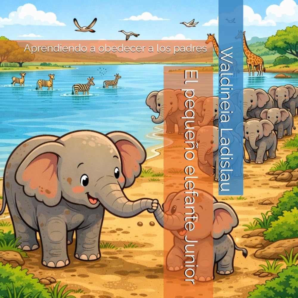 El pequeño elefante Junior: Aprendiendo a obedecer a los padres (Enseñar a un niño a...)