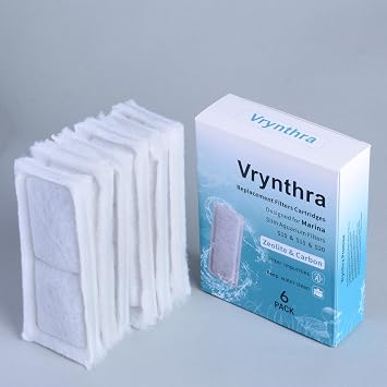 12 Pack of Small Aquarium Filter Replacement Pad for Fish Tank Compatible with Marina Slim Filter S10&S15&20 Filter Cartridge Activated Carbon bio-Zeolite Fish Tank Cotton Cartridge