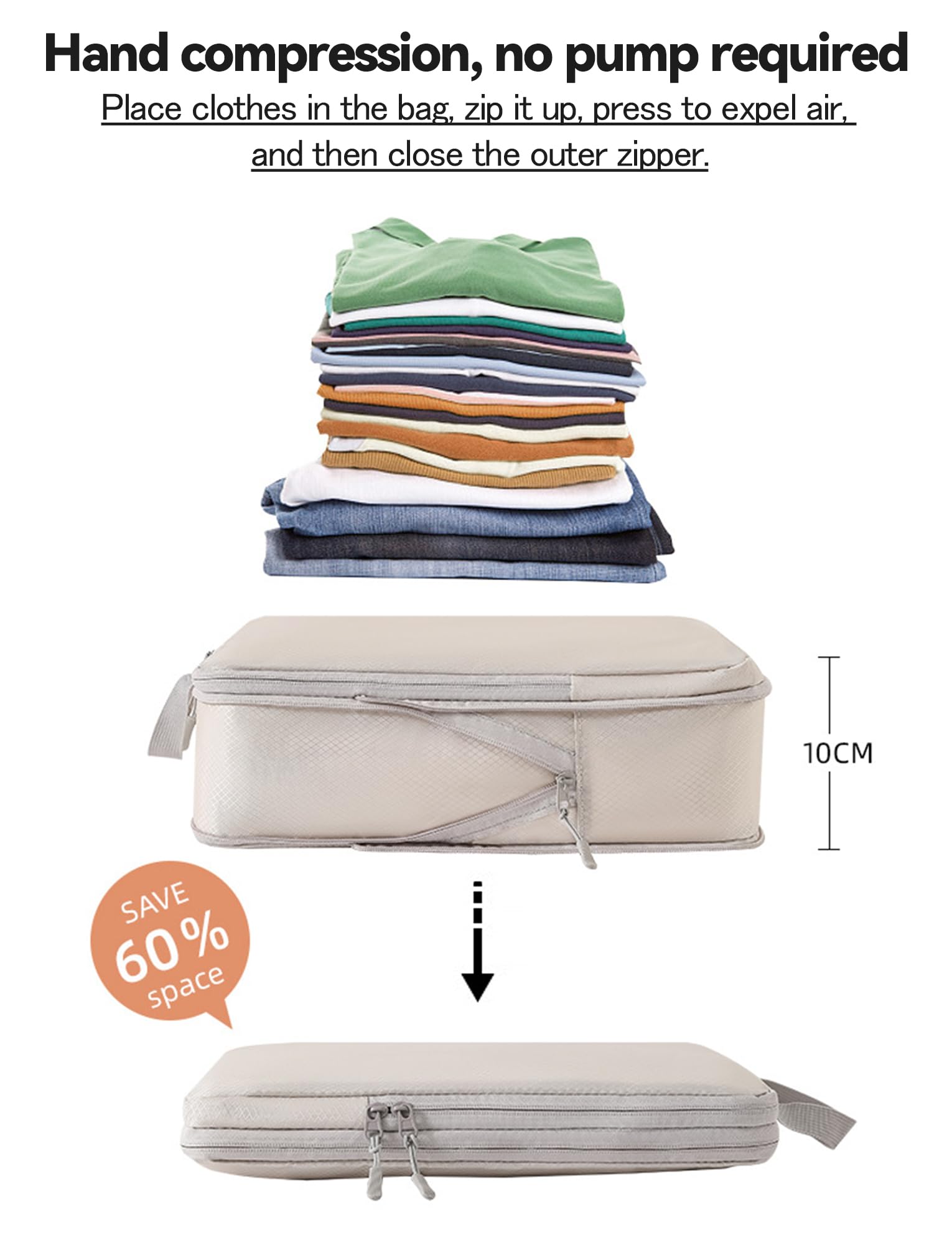 Packing Cubes Compression, 6-teilig Kompressions Pa Produktbild-Vorschau 6