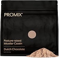 Vista 8 de ProMix Nutrition Proteína en polvo de caseína, alimentada con pasto, criada en pasto, liberación lenta de 0.88 oz de caseína micelar – 0.18 onzas