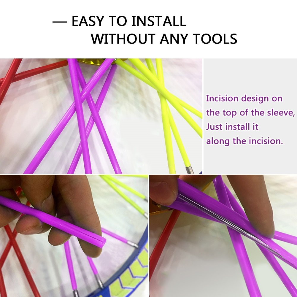 72 Uds. 24cm Cubiertas Universal Para Radios De Moto De Cross Llanta