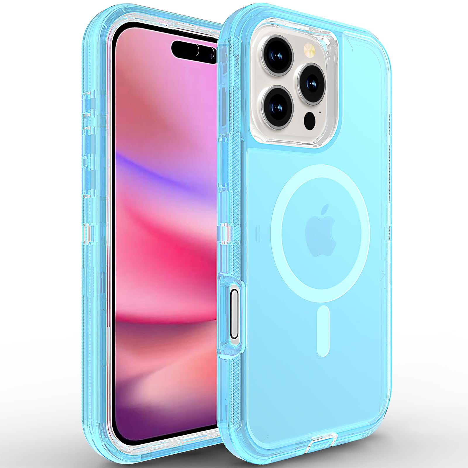 Coque iPhone 15 Pro Max MagSafe transparente antichoc 3 en 1 - 8