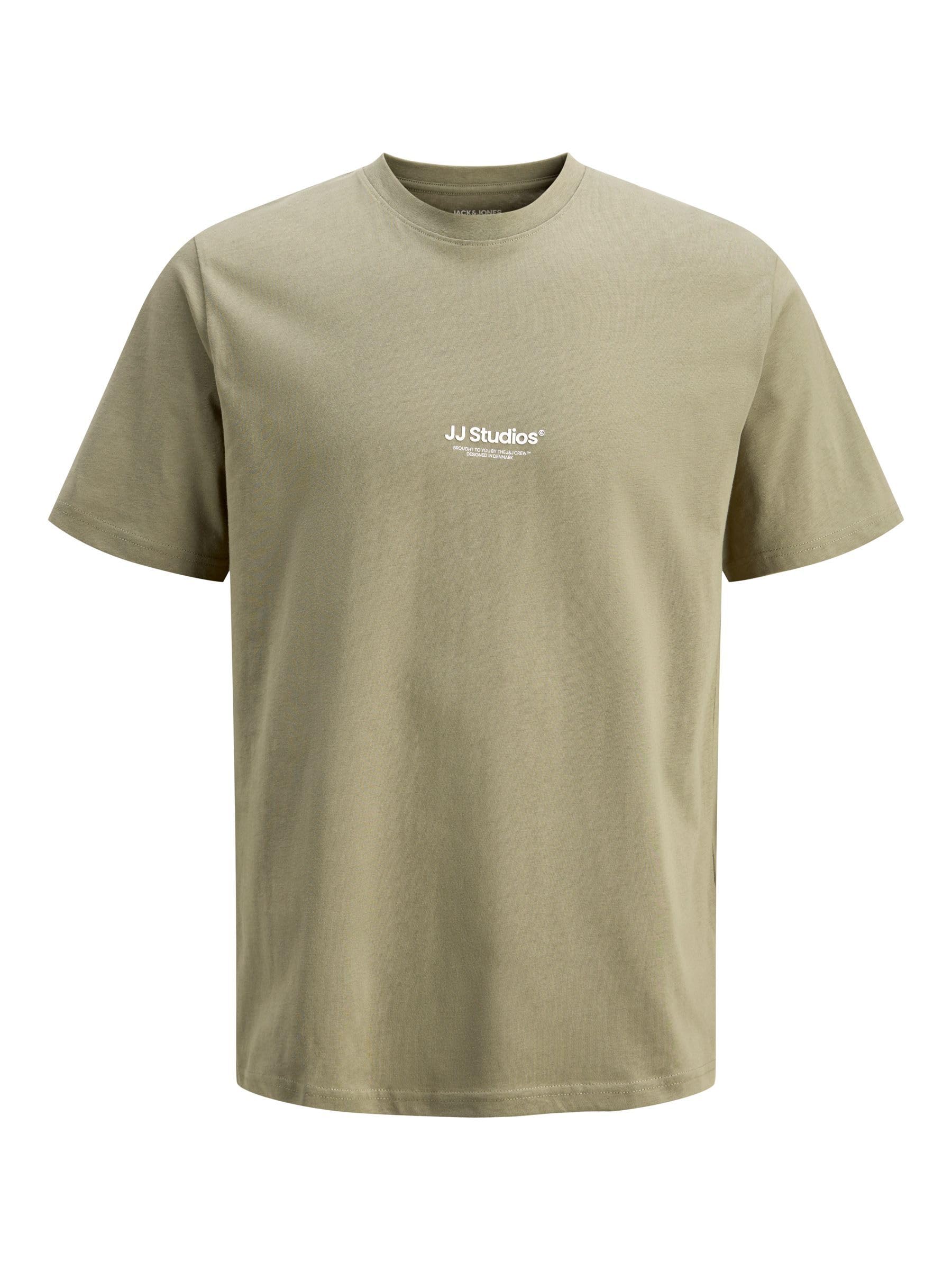 JACK & JONES Herren Male T-Shirt Plus Size Gedruckt T-Shirt Jjesoho Tee Ss Crew Neck Noos Pls (1er Pack)