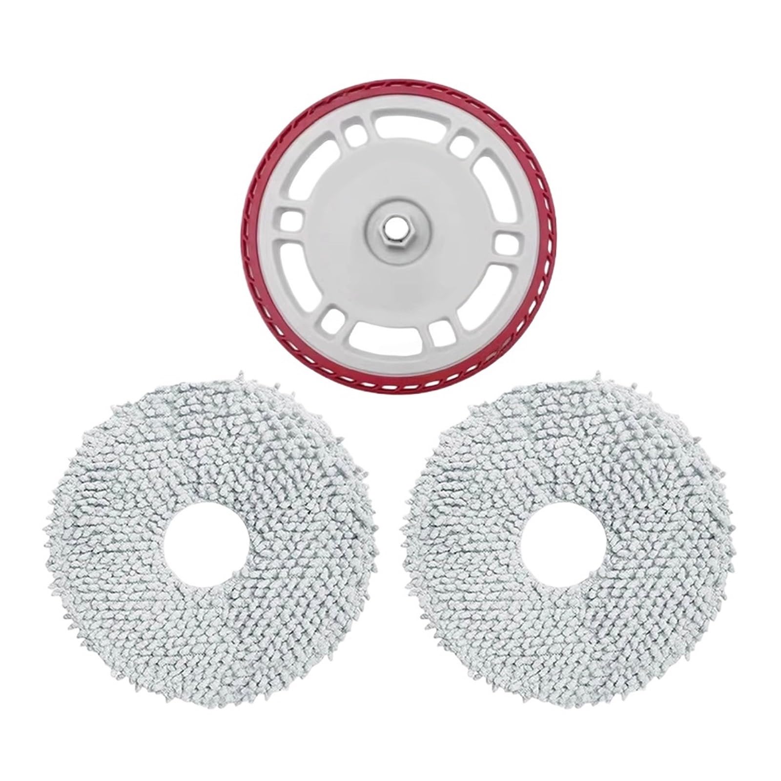Hizon Ste1 Replacement Mop Holder And Mop Pads，Compatible For Ecovacs，T30c Omni T50 Pro For Omni N30 Pro Robotic Vacuum Cleaner Part