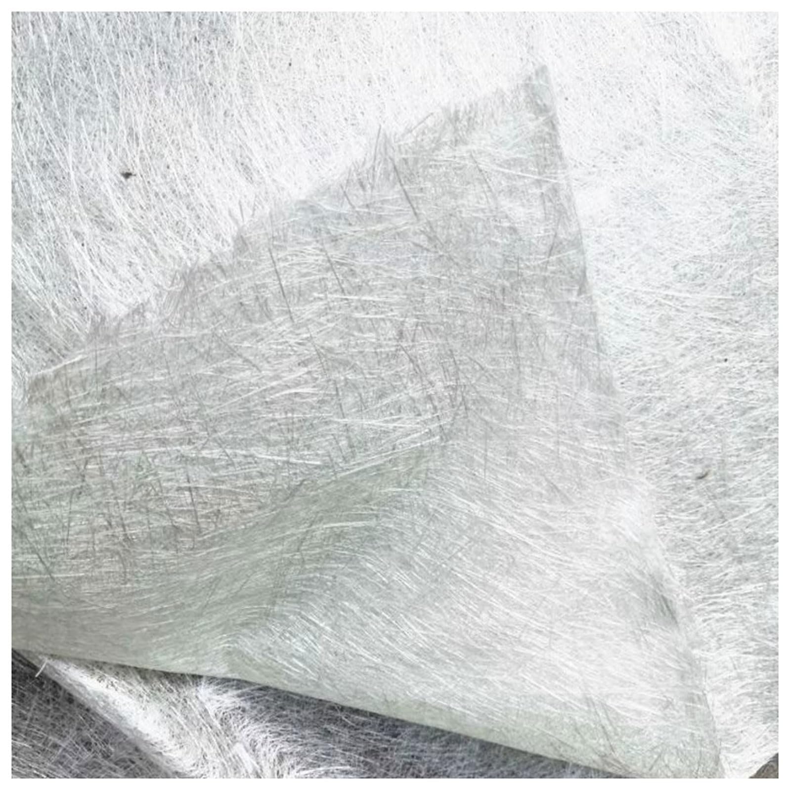 Tissu en Fibre de Verre 300g/m² Tapis en Fibre de Verre pour Les Résines de Polyester, 1m de Large Fibre de Verre Mat pour Réparation,toits, Voitures, Bateaux (1x30m)