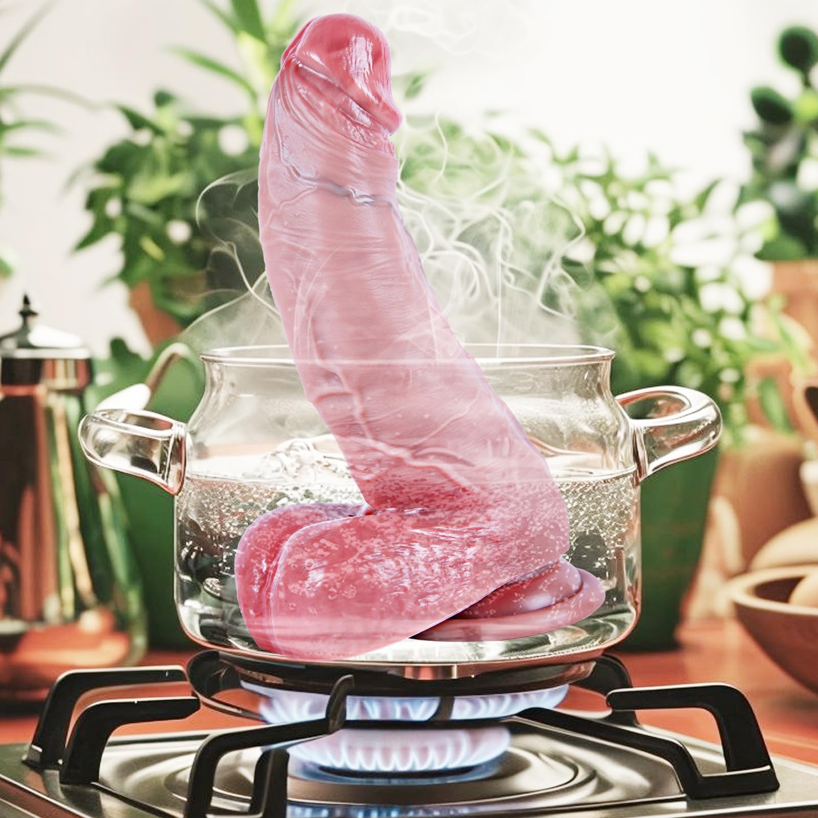 Gode realista extra grande de 23 cm, pene grueso curvado, dildo de silicona, dildo grueso para punto G, dildoXL para el ano, ventosa potente,juguete sexual para hombres y mujeres,juguete para adultos