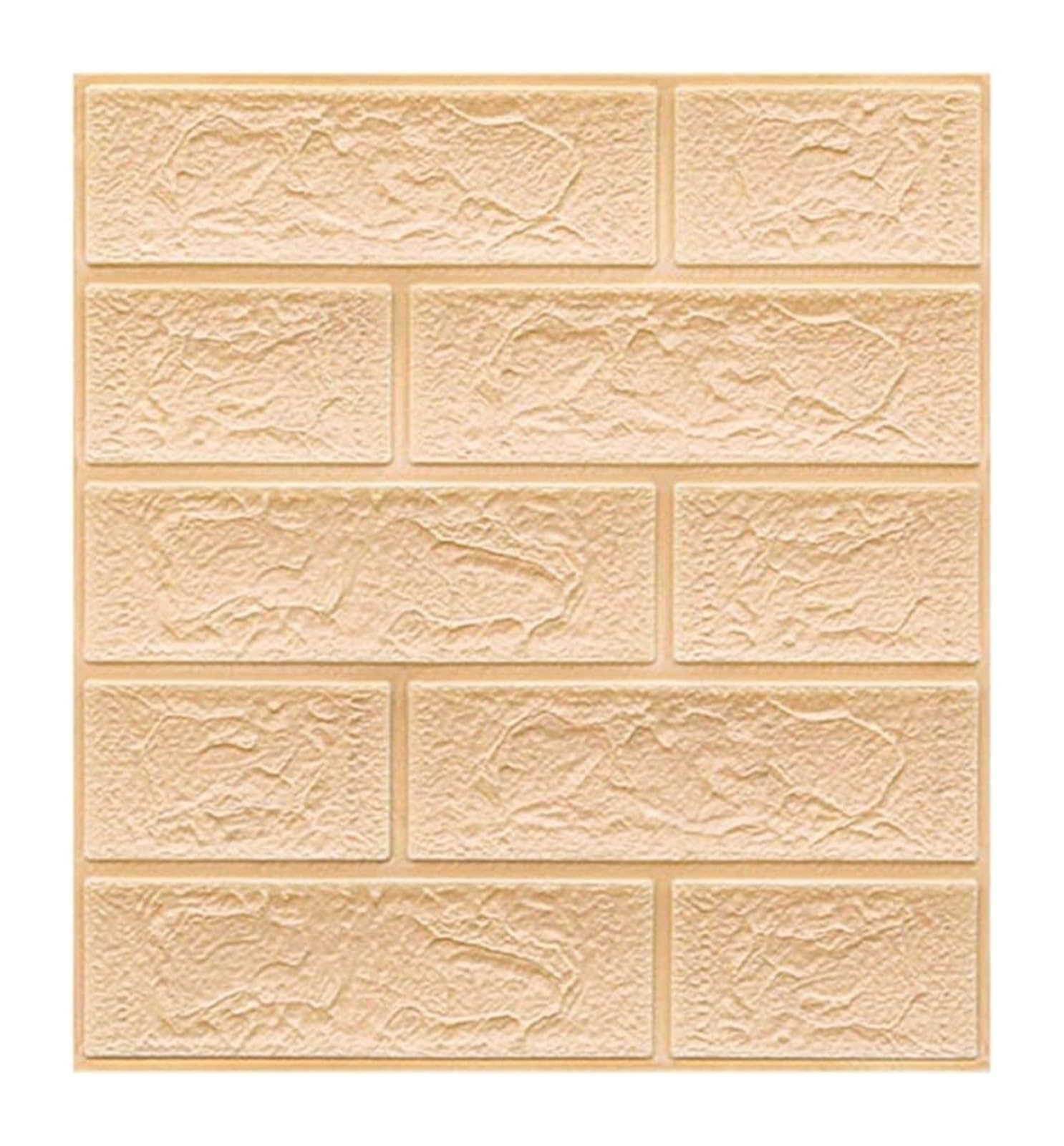 Sdgeryeeg Unique Colour Wall Panels， 3D Wall Panels Peel And Stick Self-Adhesive Wallpaper Foam Tile Decor For Living Room Bedroom Background Decoration(,20Pcs)
