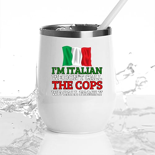Miniatura 4 de Italians Gift We Do Not Call Cops Mug Funny Italy Coffee Mugs Gifts for Italian 12oz Wine Tumbler Cup