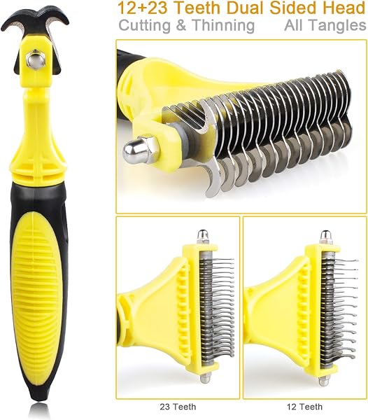 Morpilot - Deadhair Brush/Comb/Rake for Dog and Cat, Small, Medium and Large Pet, Effectively Reduce Hair Loss up to 90% - 4