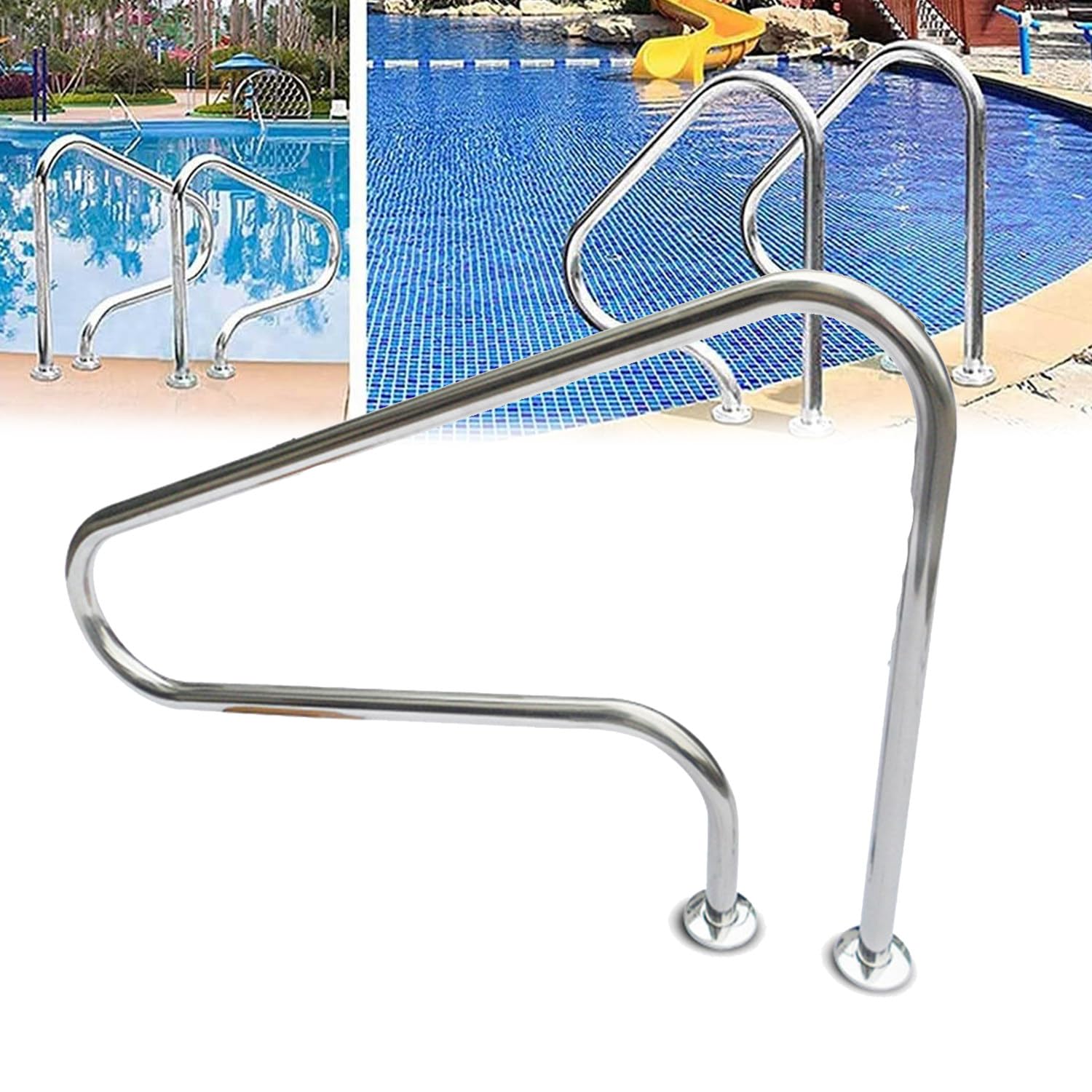 Rampe de piscine haut de gamme en acier inoxydable pour spa et balustrades de bassins enterrés