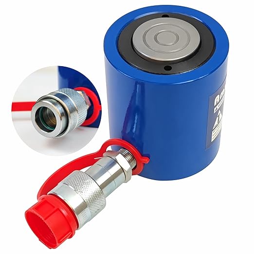 AMZCNC 30 Ton Hydraulic Cylinder Ram Single Acting 2 Inch Stroke 30T Hydraulic Cylinder Jack Lifting Jack Ram Portable Single Acting Lifting Cylinders with 50mm Stroke