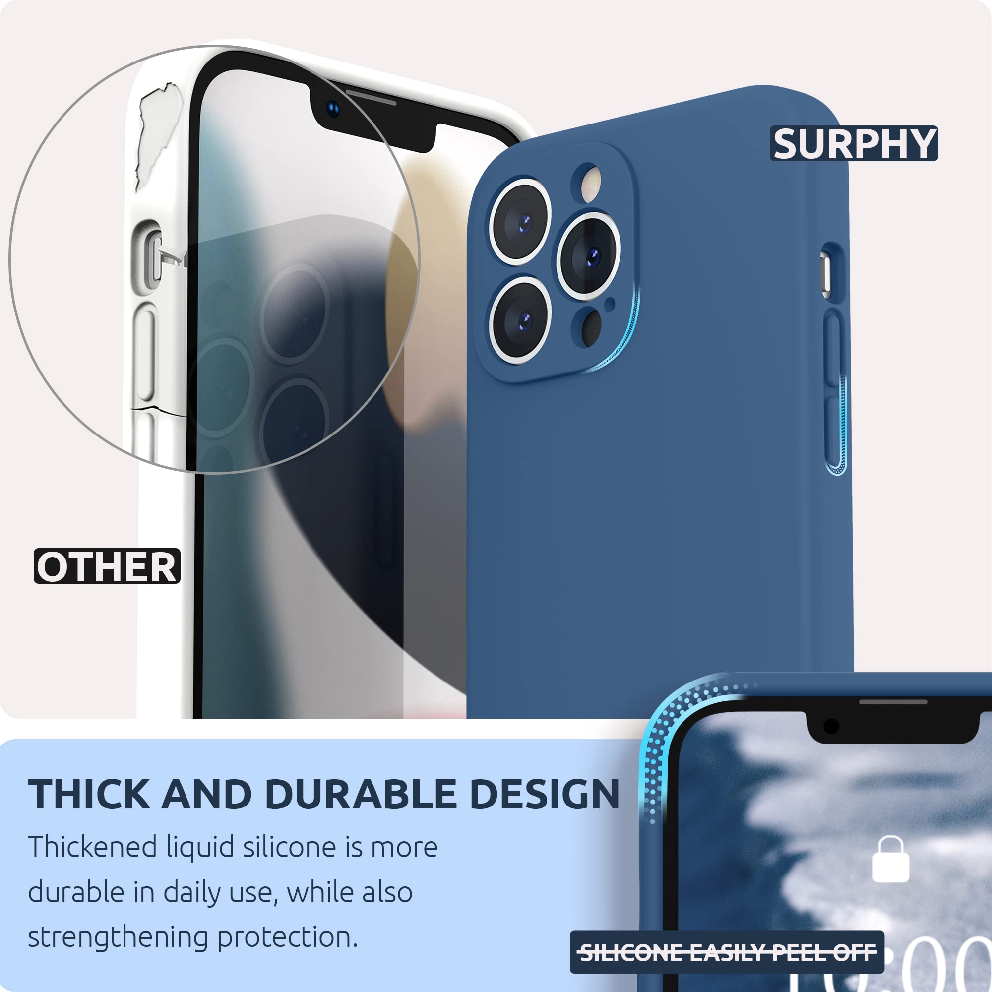 SURPHY iPhone13ProMAXケース + 保護フィルム Amazon.com: SURPHY Compatible with iPhone 13 Pro Max Case