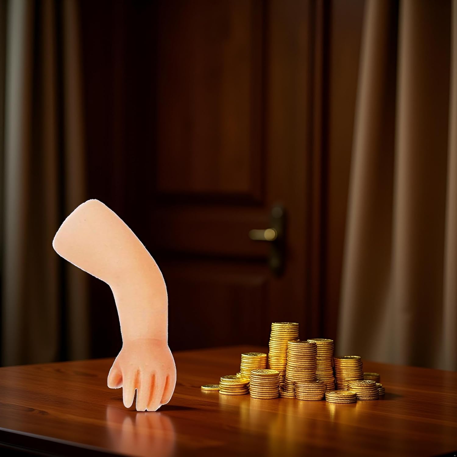 Little Hand Coin Disappeared Trick Tools,Close-Up Magic Show Props Stylish and Popular Joke Magic Coins Disappear Gimmicks,Novelty Magic Kits and Accessories