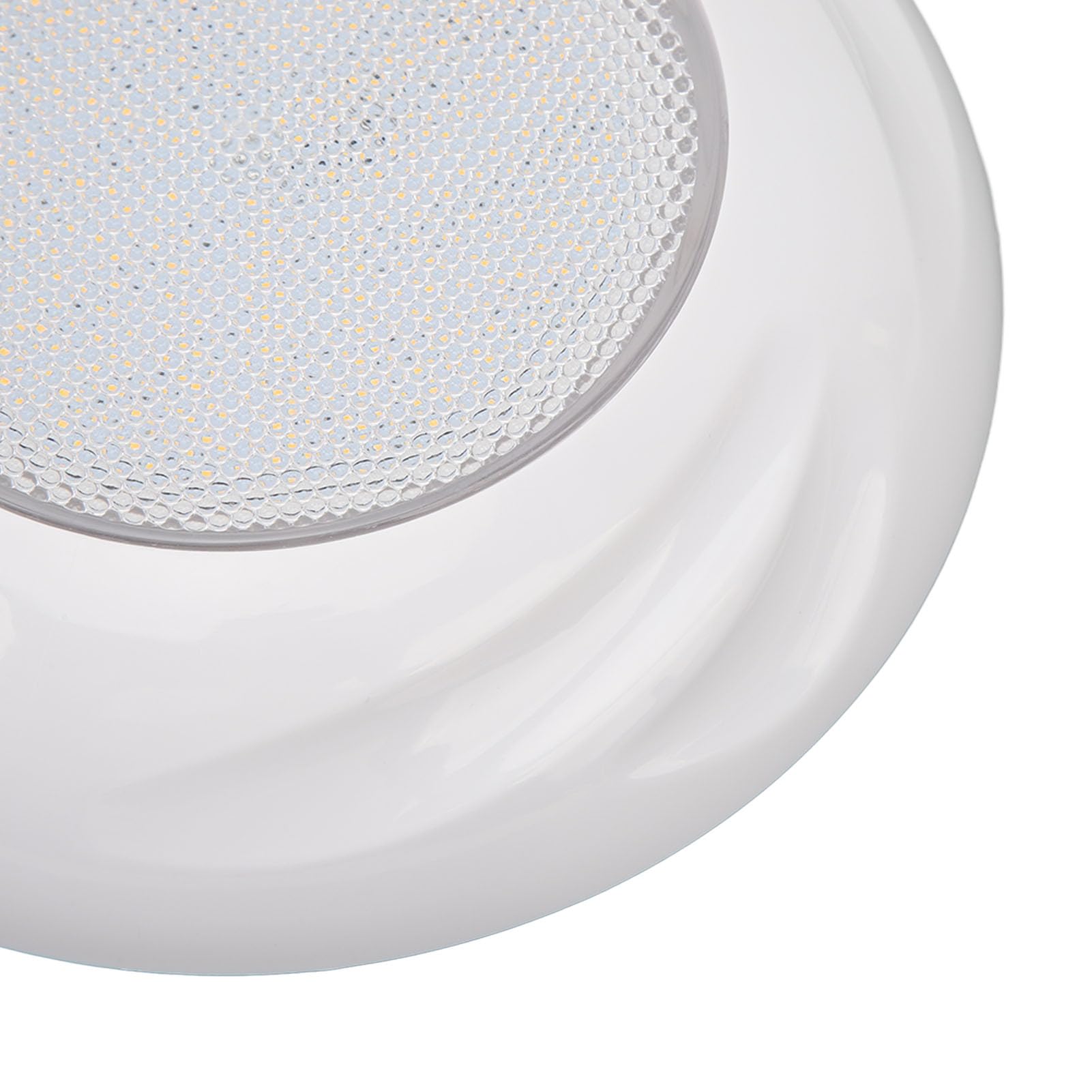 Fafeicy do Basenu Naścienna 18W IP68 Wodoodporna Podwodna LED do Basenów Wysoka jasność Kąt świecenia 120° AC12V z płytą montażową (białe światło)