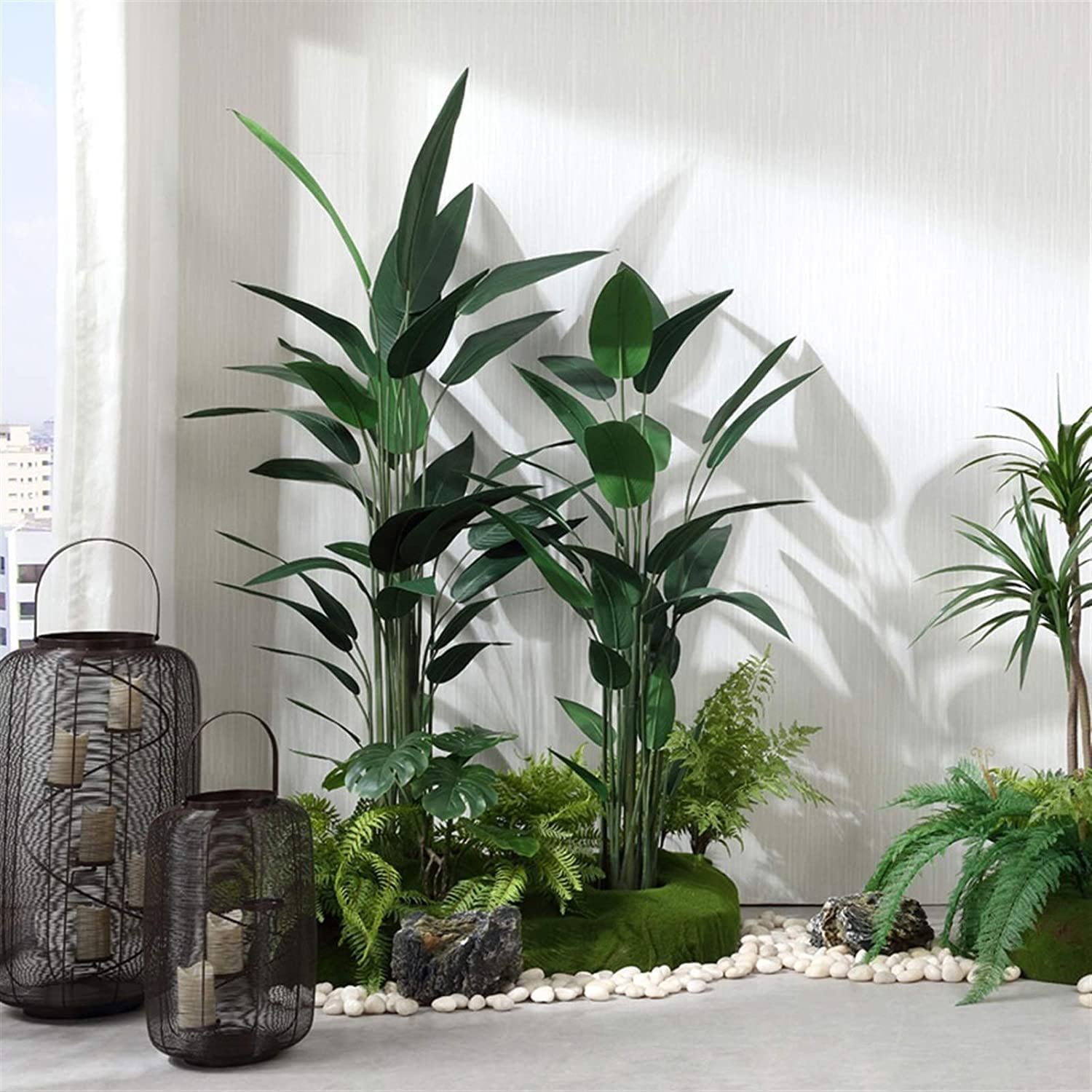 Amazon.de: Zimmerpflanzen Gro Knstlicher Baum Indoor Grnpflanze  Topfpflanze Fr Home Office Garten Moderne Dekoration Haus Wohnzimmer  Zuhause Kunstpflanzen Aussenbereich(210cm)
