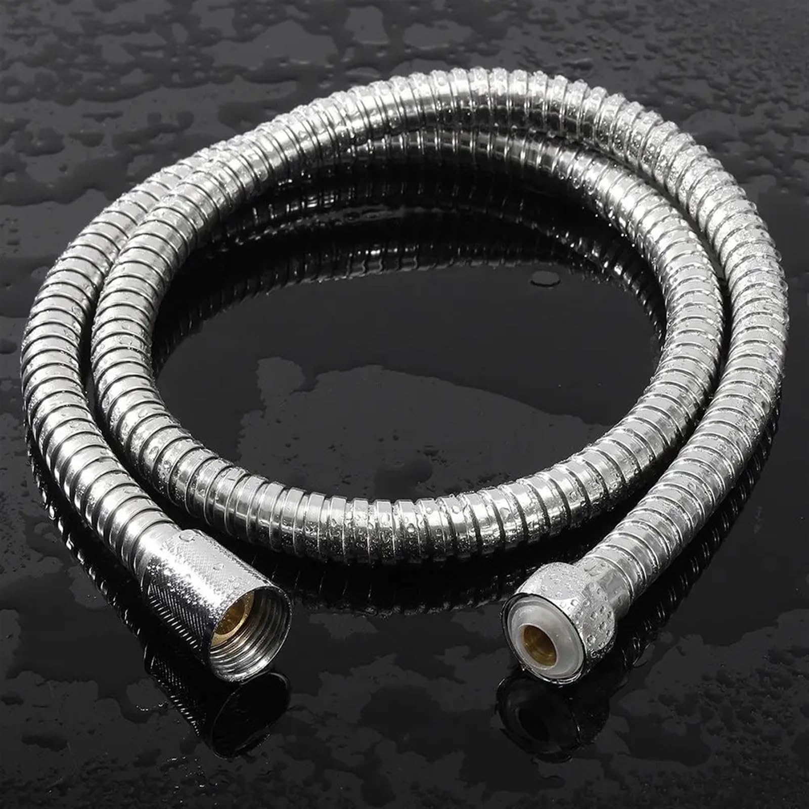 Manguera de Ducha Manguera Flexible de plomería acero inoxidable, tubo cabezal ducha, for baño, accesorios 1-3,0 m(3.0m)