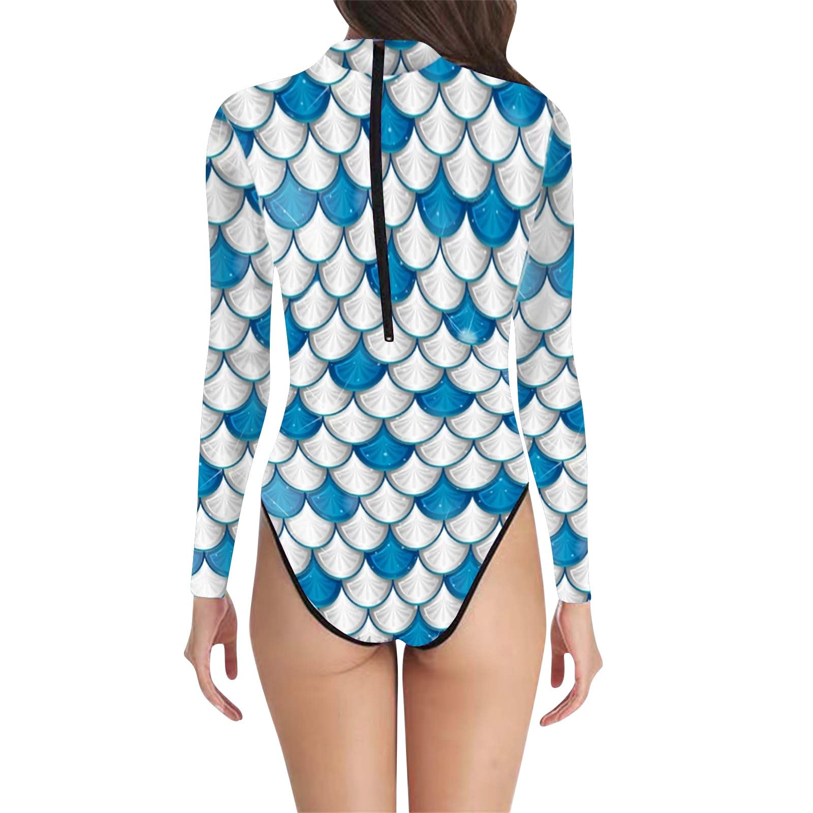 Costume da Bagno Donna, Elegante da con Stampa A Squame di Pesce, Combinazione Perfetta di Moda E Comfort, Tocco Morbido E Leggero