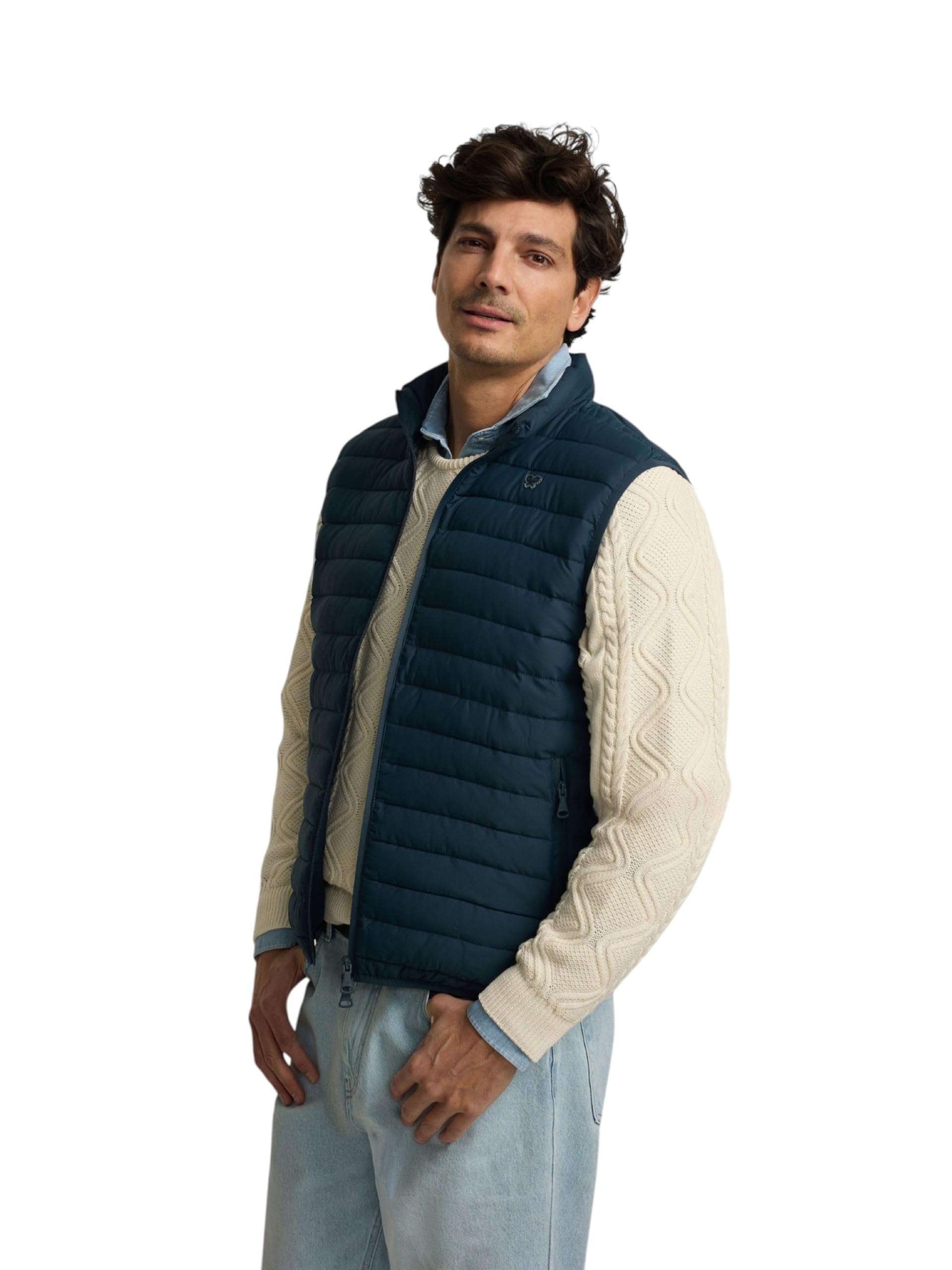 Chaleco SILBON Padded masculino para evitar el frío sin perder estilo 8