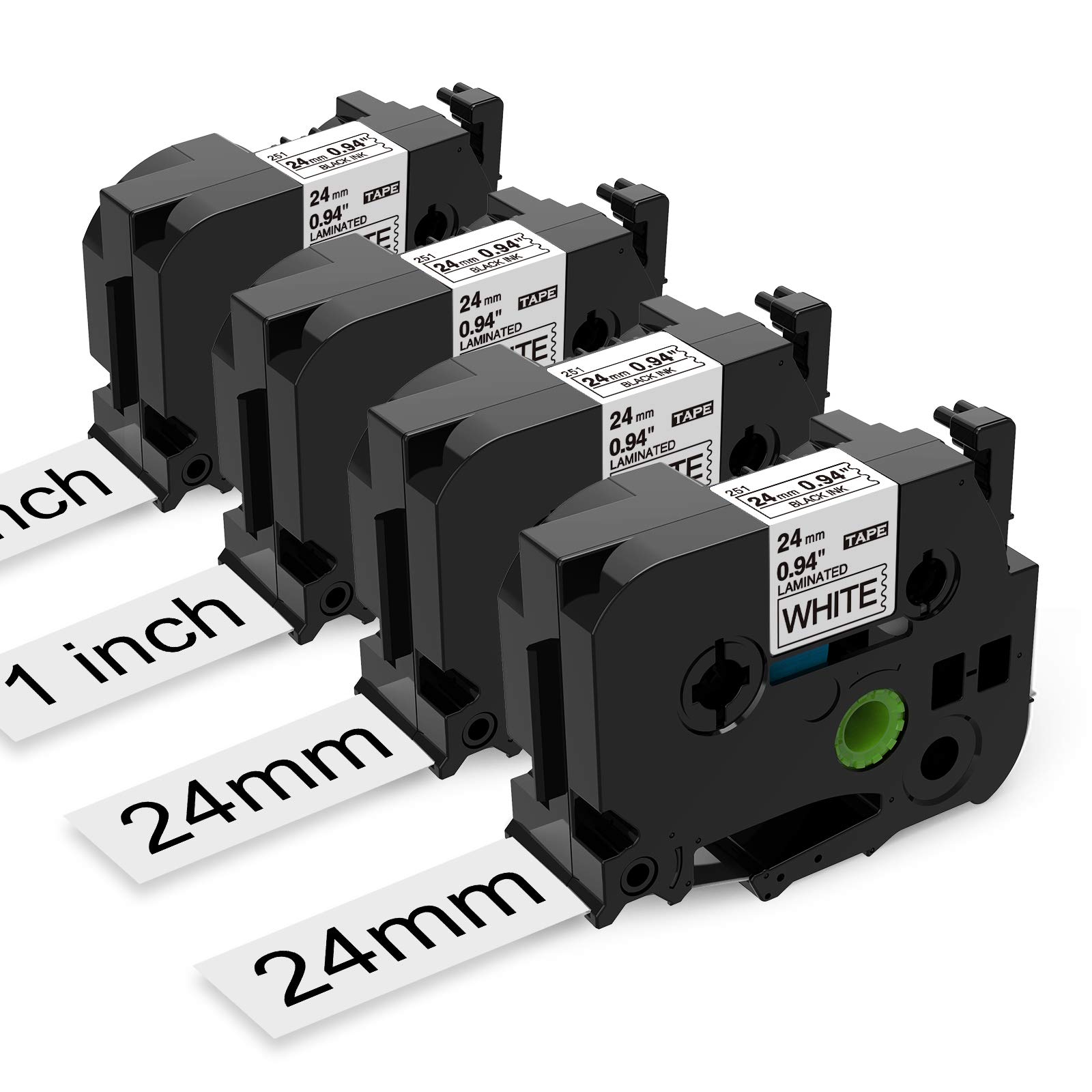 Buy Anycolor Compatible 24mm Label Tape Replacement for Brother P Touch