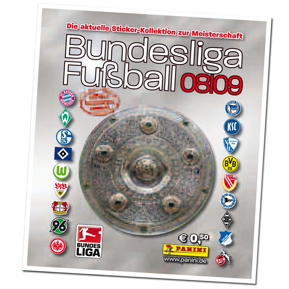 Panini - Bundesliga Saison 2008/09 Sticker-Kollektion, Display mit 100 Tüten