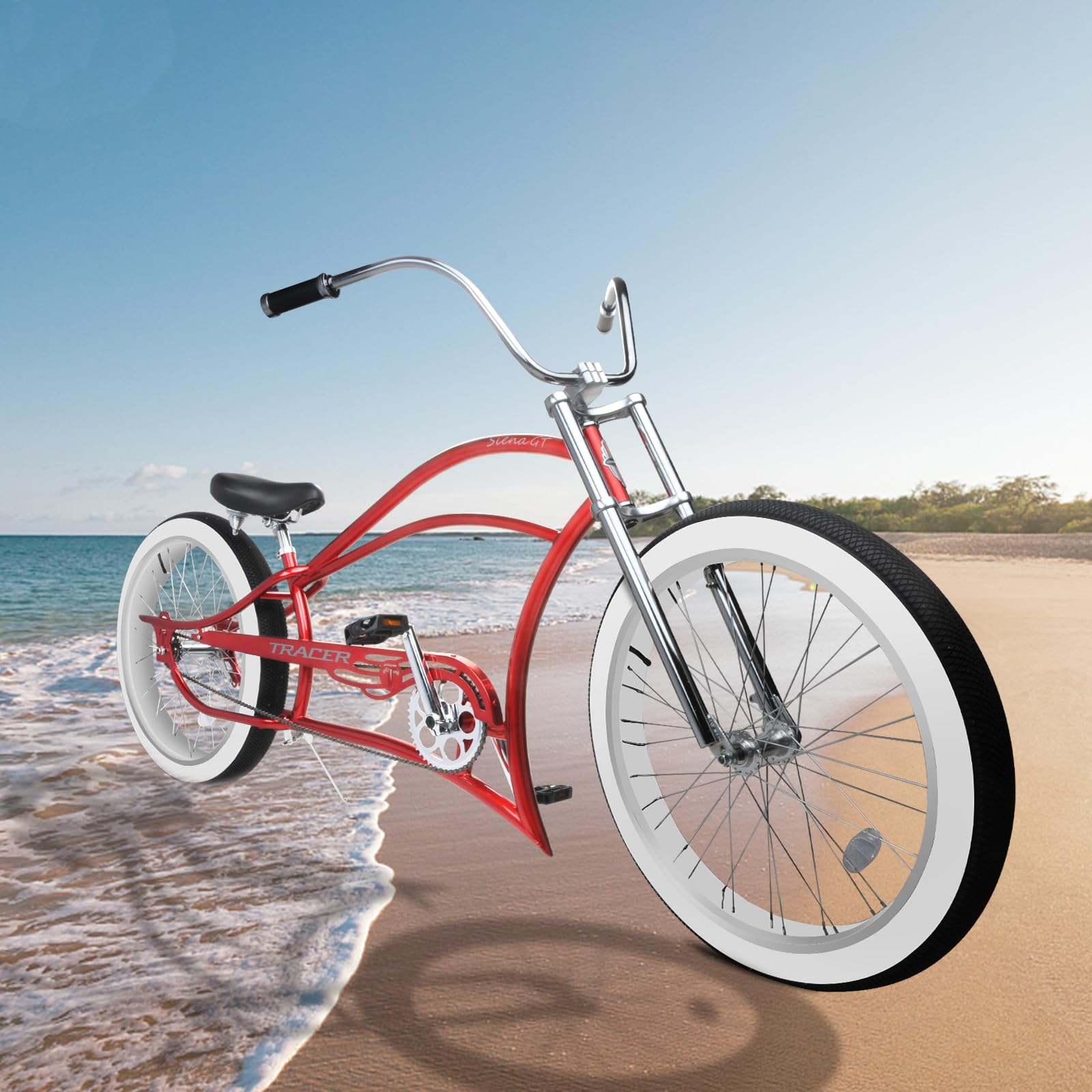Amazon | Tracer Siena ストレッチビーチクルーザーバイク 大人用
