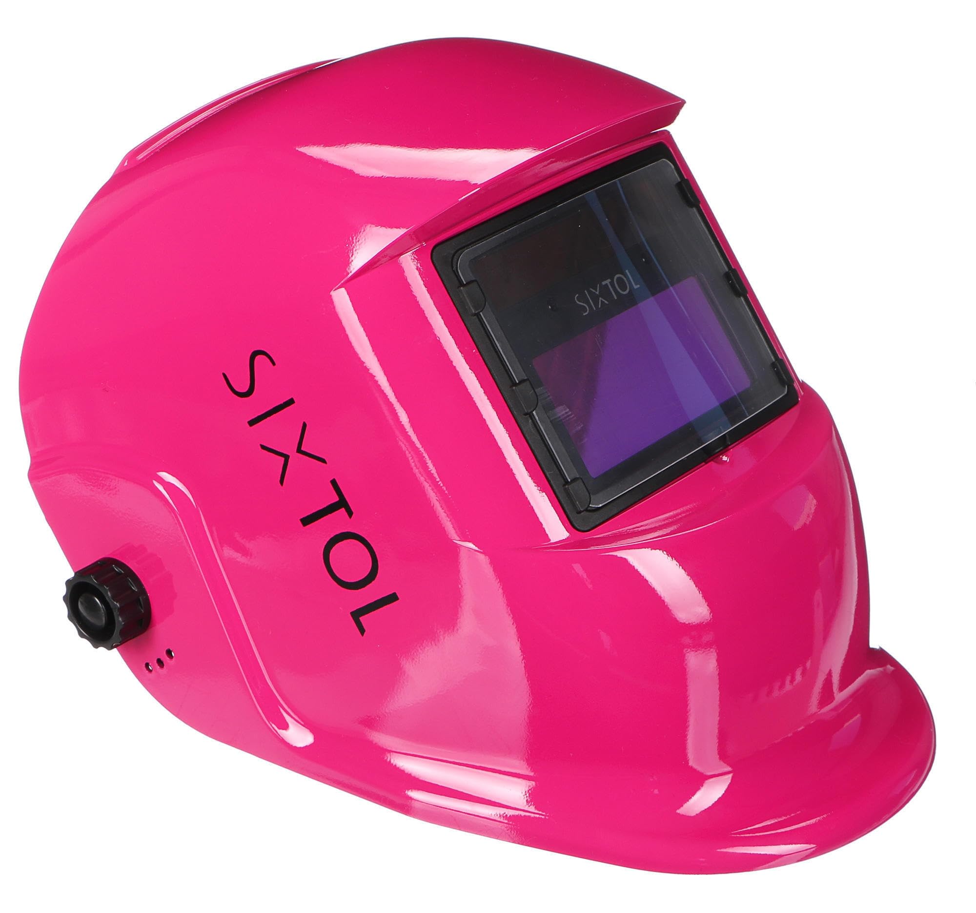WELDING MASK 4 | Solar Auto Oscurecimiento Casco de Soldadura | Máscara de Soldadura | Función de lijado | Amplia Sombra 4/9-13 Casco de Soldadura para TIG MIG ARC | Rosa