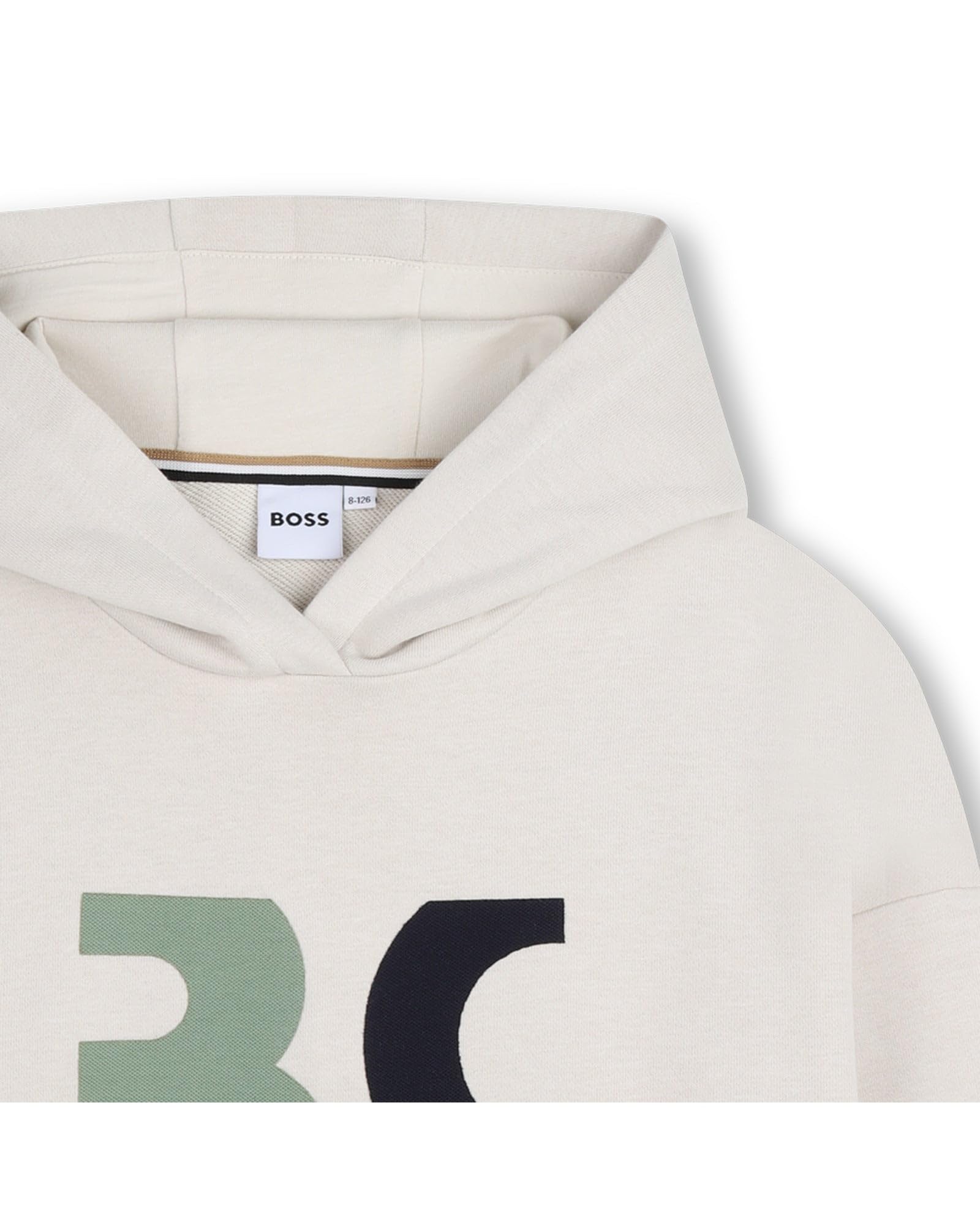 Boss Sudadera con Capucha para niño, Beige, 5 años