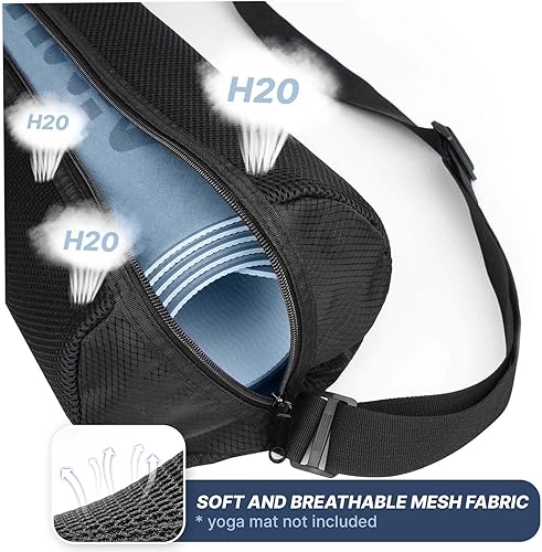 Miniatura 4 de Yoga Mat Bag with Strap 14-inch Yoga Mat Holder Exercise Yoga Mat Carrier for Women