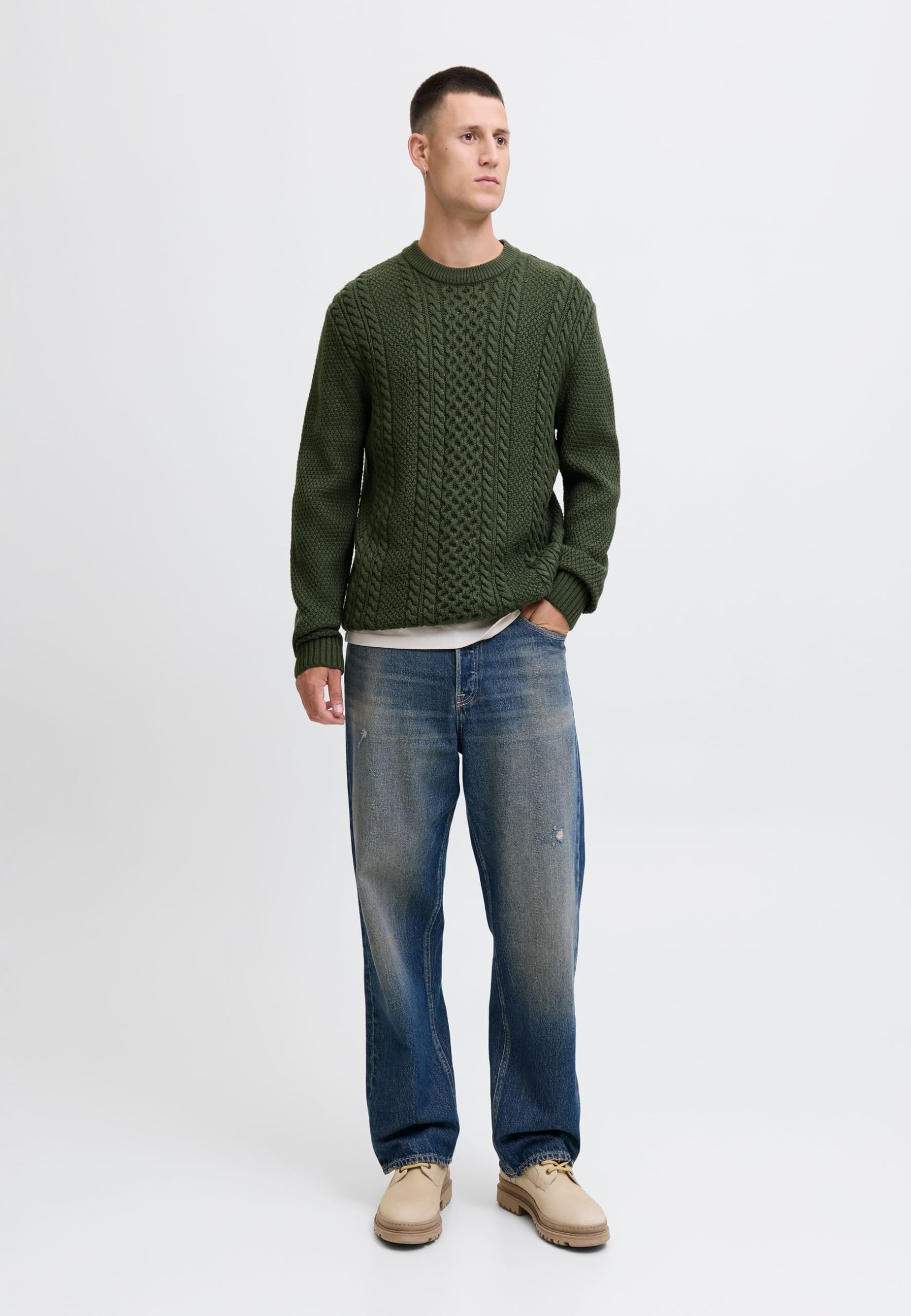 JACK & JONES Jjpaul Knit Crew Neck, Duffel Bag, L