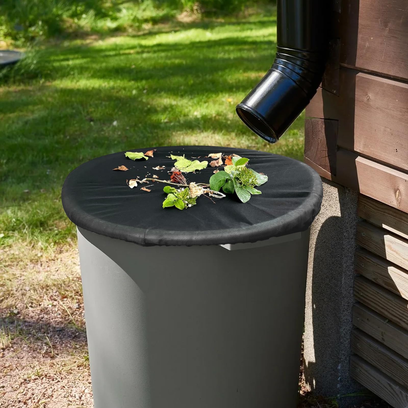 Coperture Rete Antipioggia Parliky 2 Pezzi | Poliestere Nero | Per Serbatoi Acqua | Maglia Fine - Foto 9